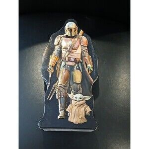 Star Wars Little Yoda Tin Can Box. "9.5" x "4.5" x "2". Double Sided. NWT.